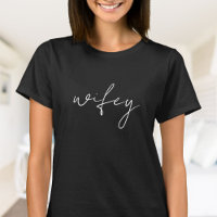 Wifey Simples | White Script, preto