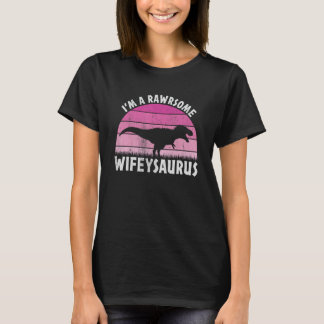 Camiseta Wifeysaurus - Casal de Correspondência T-Rex da Es