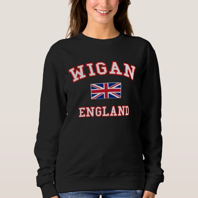 Camiseta WIGAN British Flag Badge (Frente)