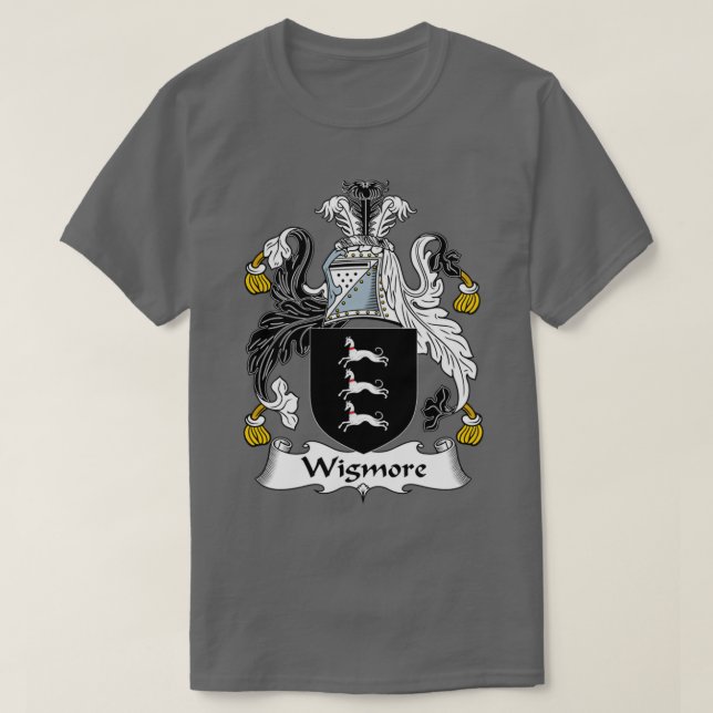 Camiseta Wigmore Casaco da Guarda Familiar de Armas (Frente do Design)