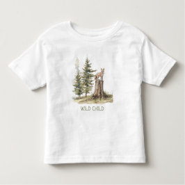 Camiseta WiILD Floresta Infantil Woodland Fox Baby Toddler