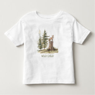 Camiseta WiILD Floresta Infantil Woodland Fox Baby Toddler