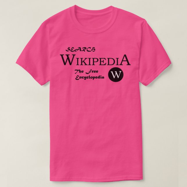 CAMISETA WIKIPEDIA A ENCICLOPÉDIA LIVRE (Frente do Design)