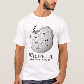 Camiseta Wikipedia suprimiu de me [a paródia]