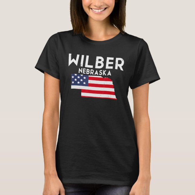 Camiseta Wilber Nebraska State America Viagem Nebraska (Frente)