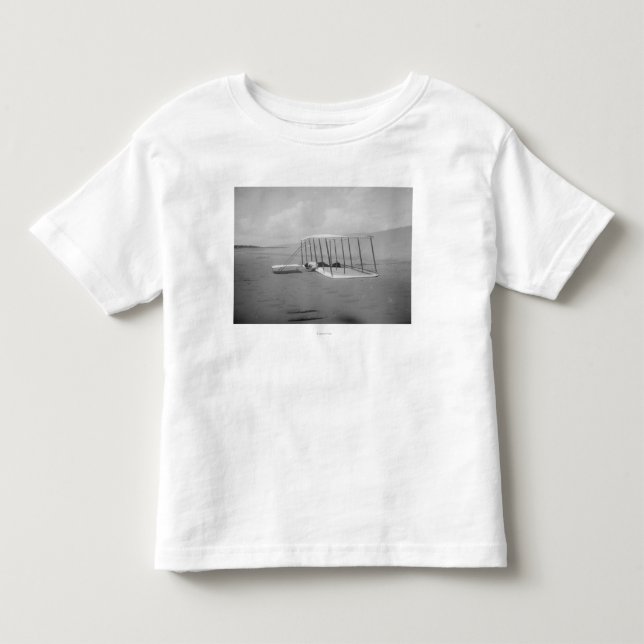 Camiseta Wilbur Wright na posição propensa sobre (Frente)