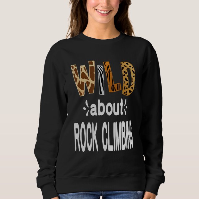 Camiseta Wild About Rock Climbing (Frente)