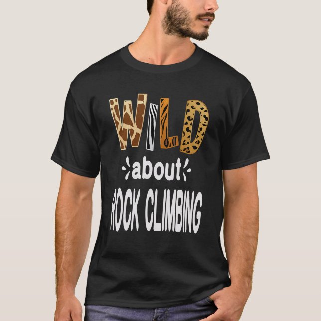 Camiseta Wild About Rock Climbing (Frente)