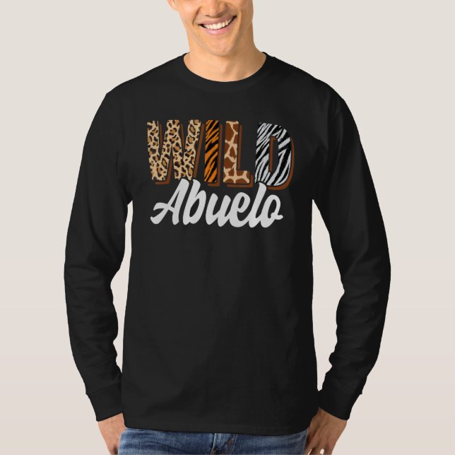 Camiseta Wild Abuelo Zoo Born Two be Wild B day Safari Jung (Frente)