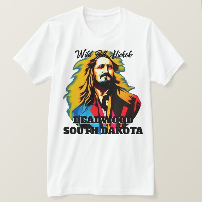 Camiseta Wild Bill Hickok Deadwood (Frente do Design)