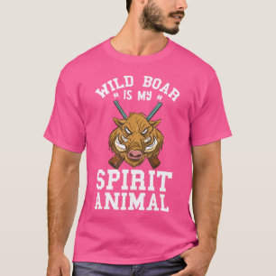 Camiseta Wild Boar Meu Espírito Animal Caçando Rifle Wild B