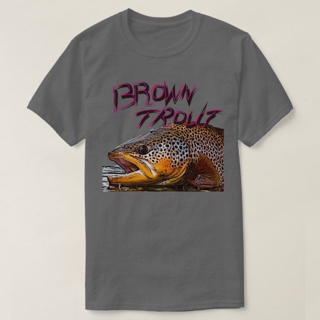 Camiseta Wild Brown Trout (Frente do Design)