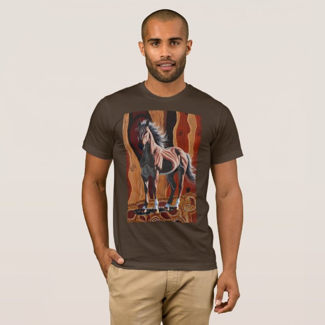 Camiseta Wild Brumby australiano (Frente Completa)