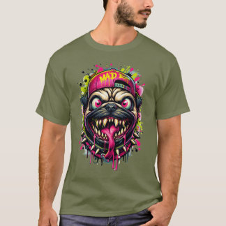 Camiseta Wild Cartoon Pug