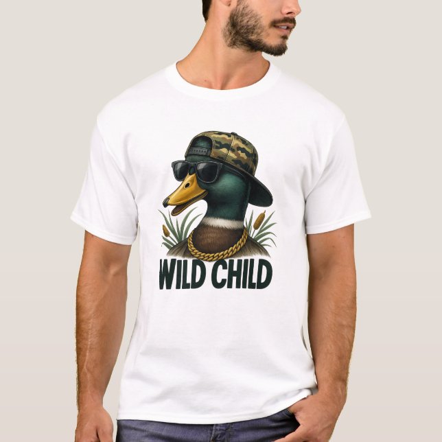 Camiseta Wild Child Country Western Duck (Frente)