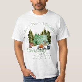 Camiseta Wild • Free • Grounded – Nature Camping Vibes