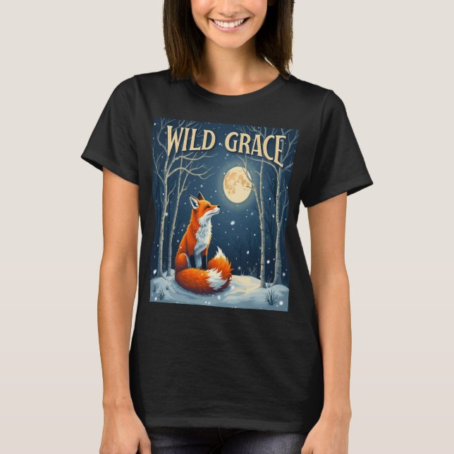 Camiseta Wild Grace: Elegante e feroz (Frente)