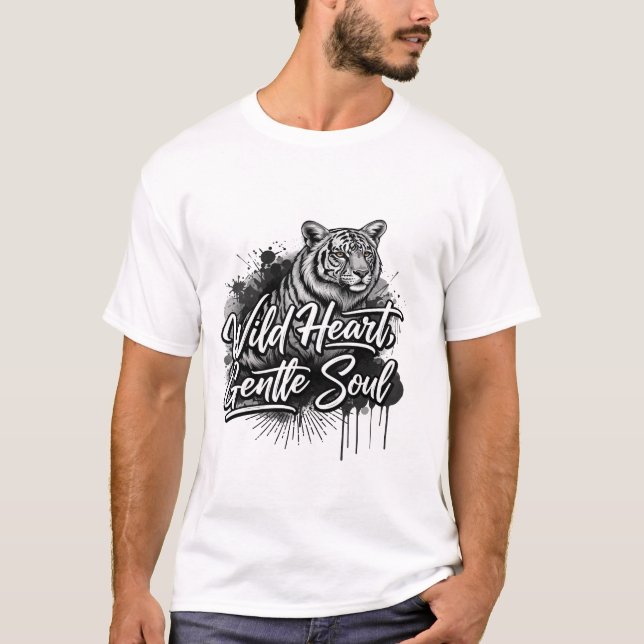 Camiseta Wild Heart Gentle Soul Tiger (Frente)