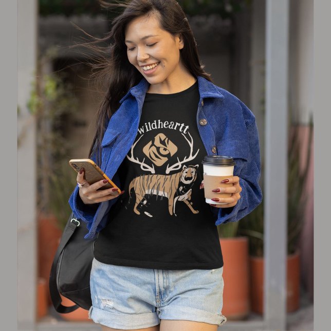 Camiseta Wild Heart Tiger (Criador carregado)