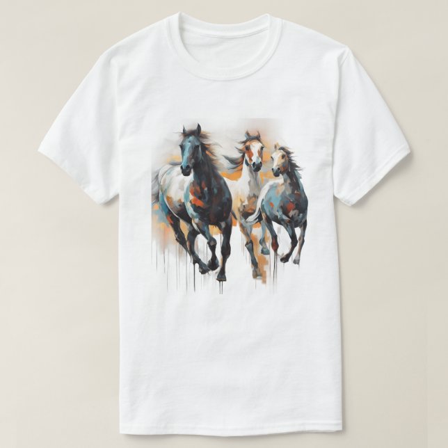 Camiseta Wild horses (Frente do Design)
