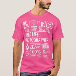 Camiseta Wild Life Photoógrafo Multi-Task Certified Jo