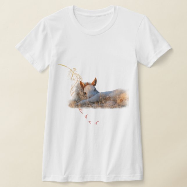 Camiseta Wild Little Mustang Filly  (Postura )