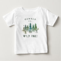 Wild One 1st Birthday Woodland Watercolor