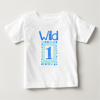 Camiseta Wild One Blue Green First Birday