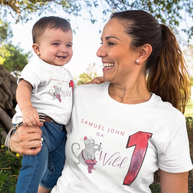 Camiseta Wild One boy primeira festa engraçada de aniversár (Criador carregado)