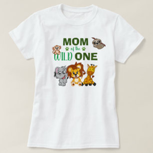 Camiseta Wild One First Birthday Jungle Safari
