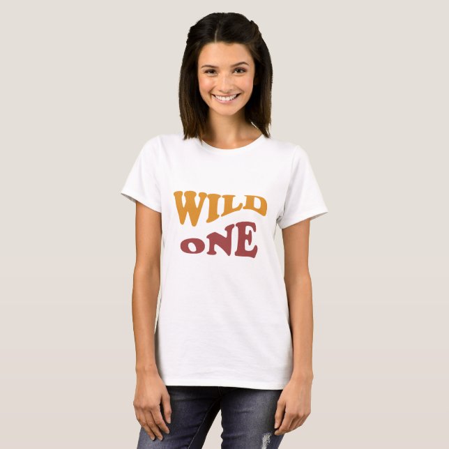 Camiseta Wild One Retro (Frente Completa)