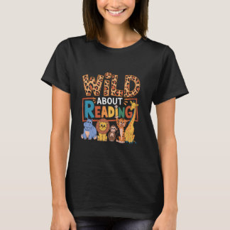 Camiseta Wild Sobre Leitura De Livros Leitura Do Lover Libr