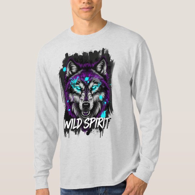 Camiseta Wild Spirit – Urban Wolf Tee (Frente)