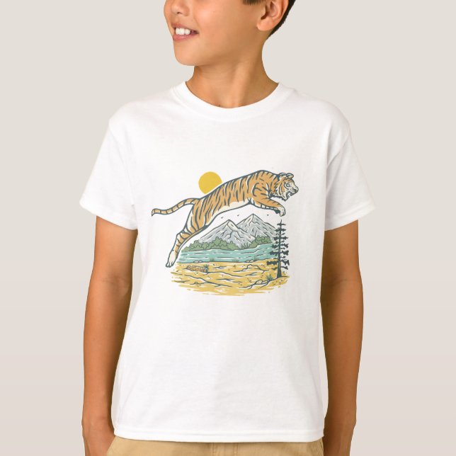 Camiseta Wild Tiger Adventure (Frente)