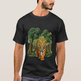 Camiseta “Wild Tiger in the Forest – Natural Light Jungle D