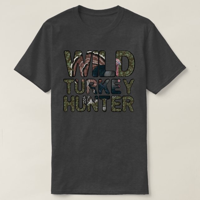 Camiseta Wild Turkey Hunter (Frente do Design)