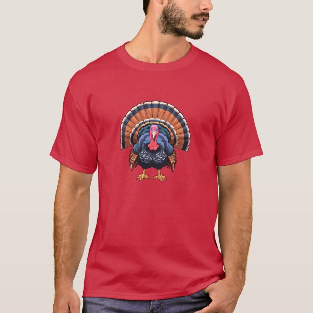 Camiseta Wild turkey Meleagris gallopavo (Frente)