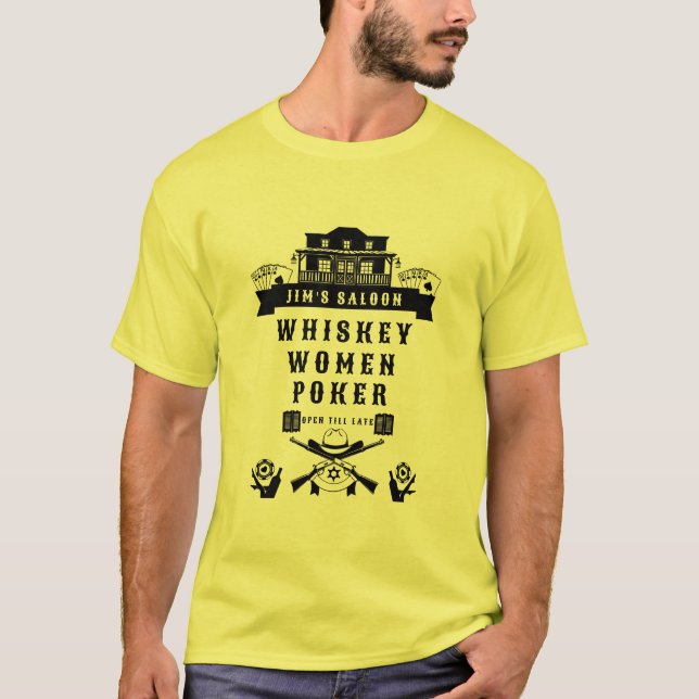 Camiseta Wild West Americana Poker (Frente)