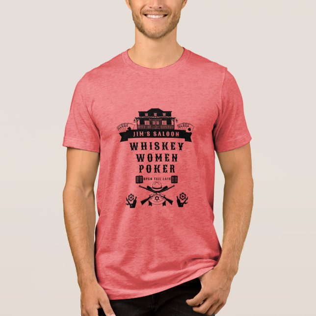 Camiseta Wild West Americana Poker (Frente)