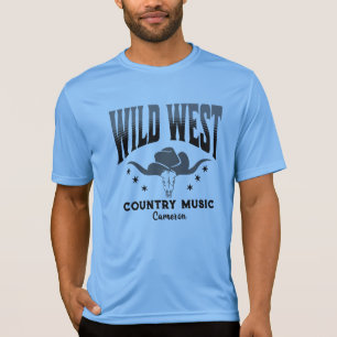Camiseta Wild West Cowboy Hat Country Music T Shirt