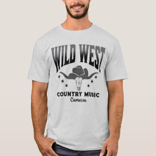 Camiseta Wild West Cowboy Hat Country Music T Shirt