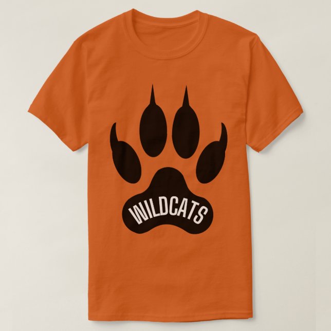 Camiseta Wildcats Paw Curva-Vergonha - Parabéns Orgulho 10 (Frente do Design)