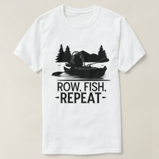 Camiseta Wilderness Kayak Rows e Aventura de Pesca
