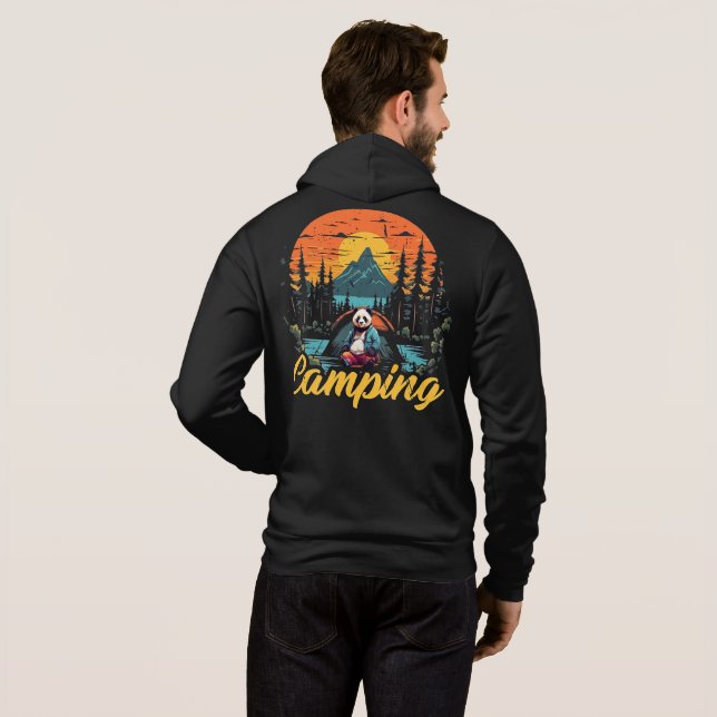 Camiseta Wilderness Whisper – The Camping Bear Adven (Parte Traseira Completa)