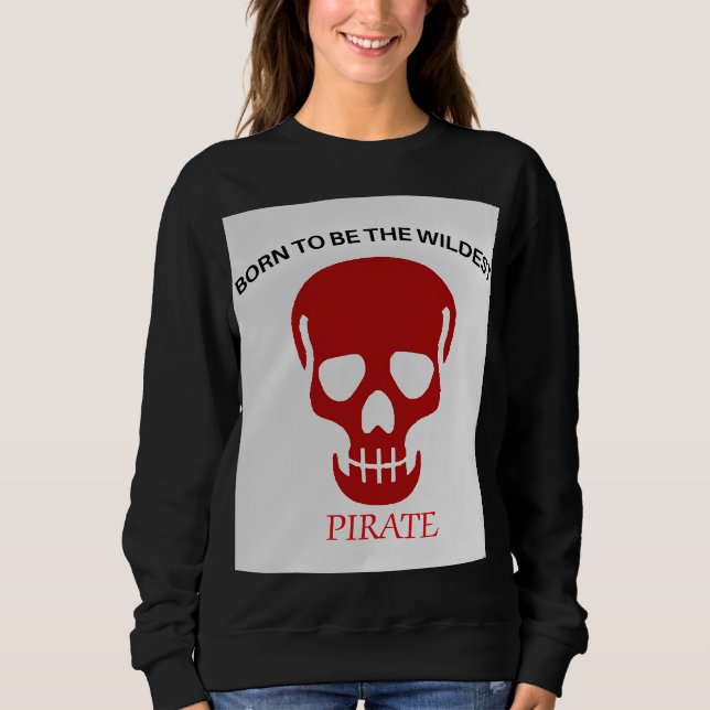 Camiseta Wildest Pirate Skull Artwork (Frente)