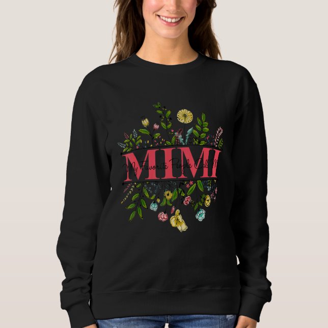 Camiseta Wildflower Auntie My Favorite People Call Me Mimi (Frente)
