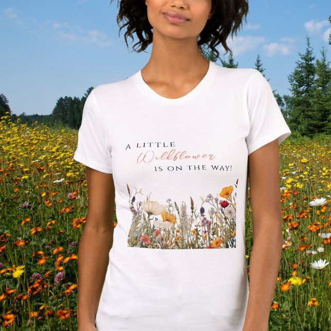 Camiseta Wildflower Bloom Little Wildflower Baby Shower (Criador carregado)
