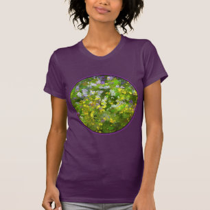 Camiseta Wildflower Impasto Painting - Arte Flor Original