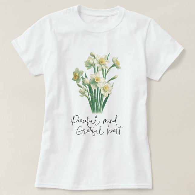 Camiseta Wildflower Narciso (Frente do Design)