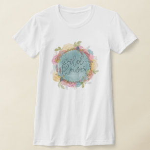 Camiseta Wildflower Wreath Floral